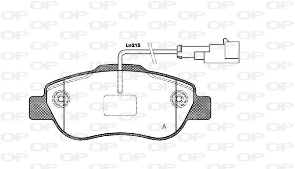 OPEN PARTS Jarrupala, levyjarru BPA1100.21